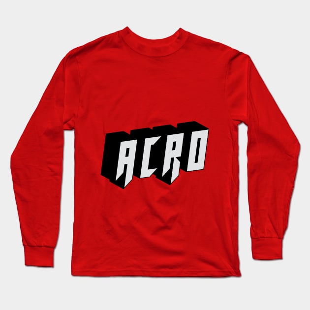 ACRO 3D drone pilot gifts Long Sleeve T-Shirt by gingerman